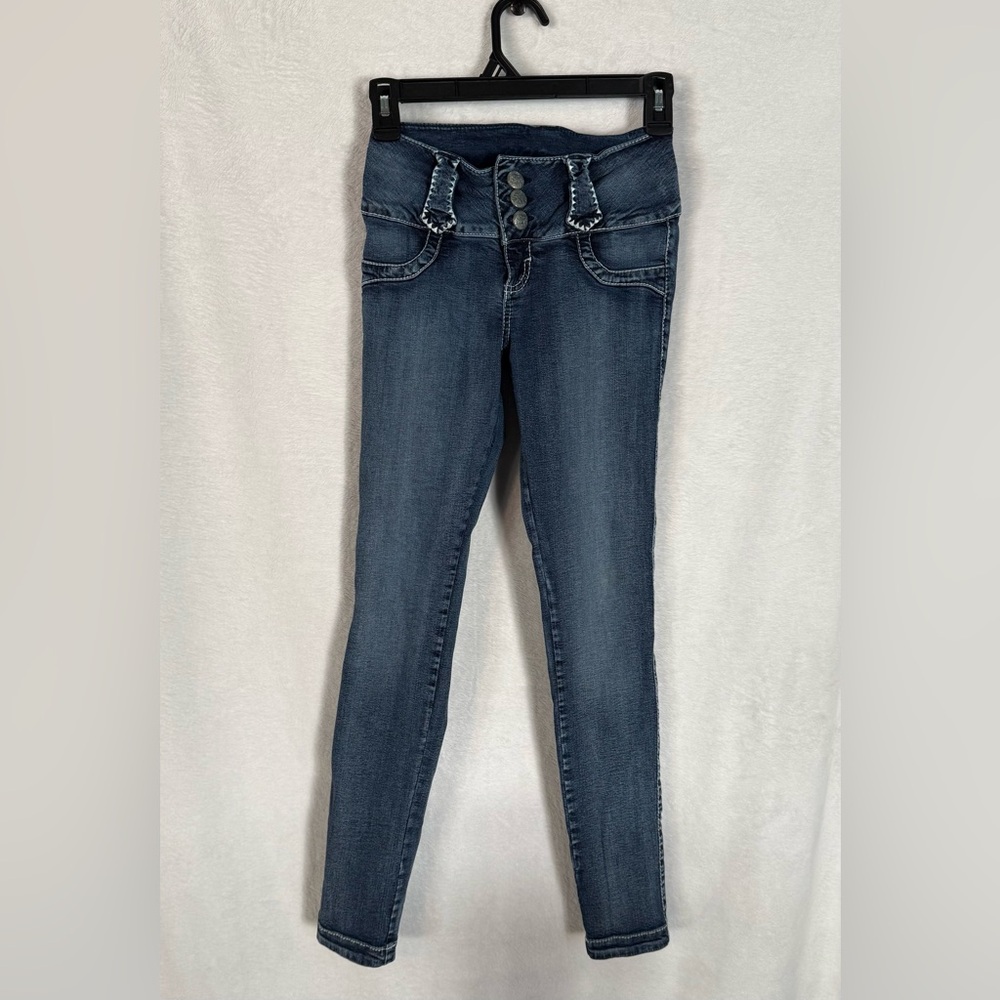 Stylish Blue Girls Skinny Jeans size 7